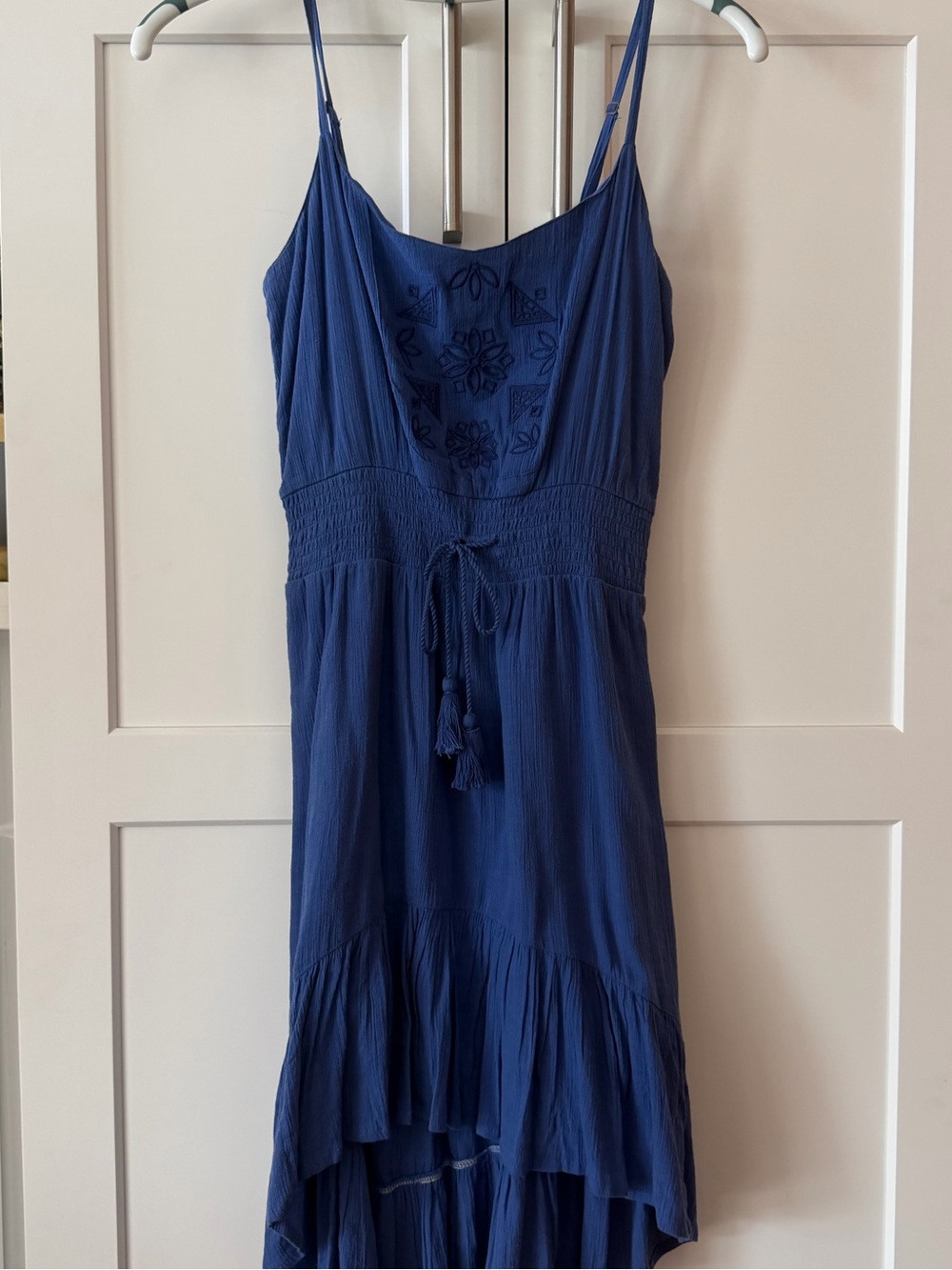Roxy Blue Embroidered High-Low Sundress